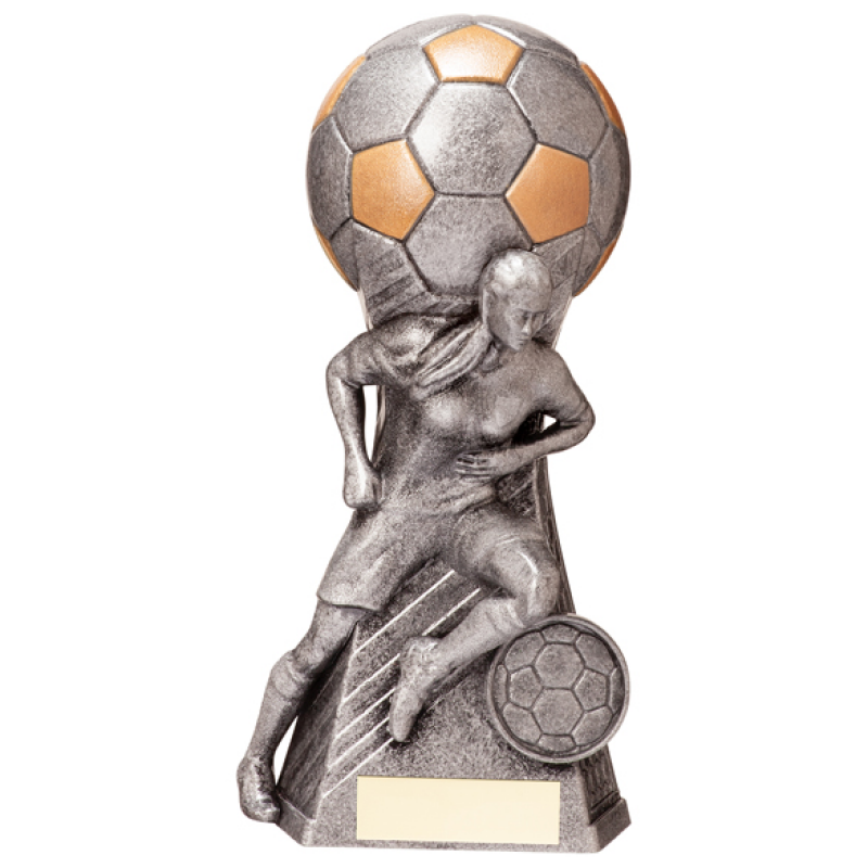 Trailblazer Antique Silver Female Football Award